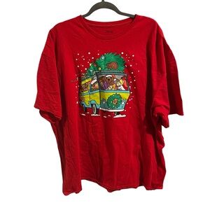 Scooby Doo and Gang Mystery Machine Christmas Tree T Shirt Size 3XL